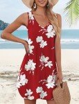 Aokosor Women's Floral V Neck Summer Sundress