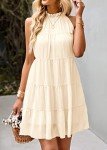 KIRUNDO Women's Flowy Halter Mini Sundress