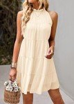 KIRUNDO Women's Flowy Halter Mini Sundress