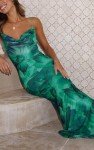 PrettyGarden Women's Summer Floral Maxi Dress - Green