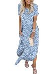 ANRABESS Women's Floral Print Summer Maxi Dress