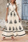 PrettyGarden Women’s Summer V-Neck Boho Maxi Dress
