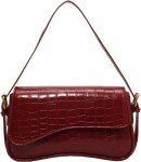 Crocodile Red Y2K Style Small Shoulder Bag