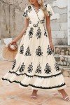 PrettyGarden Women’s Summer V-Neck Boho Maxi Dress