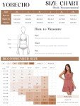 YOBECHO Women's Sweetheart Neck Ruffle Sleeve Mini Dress