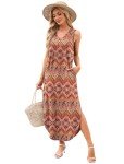 SAMPEEL Women's Summer Maxi Boho Vacation Dress