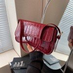 Crocodile Red Y2K Style Small Shoulder Bag
