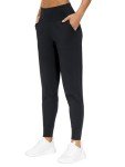 Women's Black Tapered Joggers with Pockets