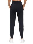 Women's Black Tapered Joggers with Pockets