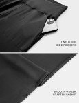 Women's Black Tapered Joggers with Pockets