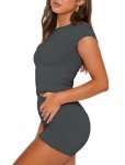 SAMPEEL Women's High Waist Leggings Workout Set