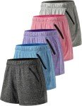 5-Pack Women's Gym Shorts and Lounge Set