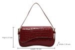 Crocodile Red Y2K Style Small Shoulder Bag