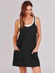 ANRABESS Women’s Black Athletic Mini Dress