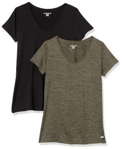Active Quick Dry V-Neck T-Shirt 2-Pack
