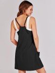 ANRABESS Women’s Black Athletic Mini Dress
