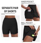 Women's Tennis Dress with Built-in Shorts & Pockets