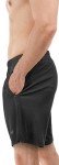 Lightweight Men's Athletic Shorts with Pockets - Black