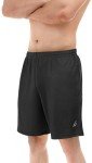 Lightweight Men's Athletic Shorts with Pockets - Black