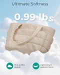 Lightweight Quilted Tote Bag for Women - Grayish Brown