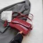 Crocodile Red Y2K Style Small Shoulder Bag