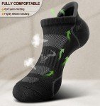 BULLIANT Men’s Ankle Running Socks - 6 Pairs