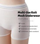 Soft & Stretchy Disposable Knit Mesh Underpants - 5 Pack