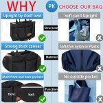 Large Canvas Tote Bag with Pockets for Women