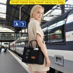 Large Canvas Tote Bag with Pockets for Women
