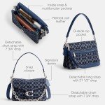 Coach Signature Denim Tabby Shoulder Bag - Blue Multi