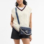 Coach Signature Denim Tabby Shoulder Bag - Blue Multi