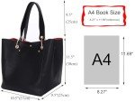 Stylish Large Tote Bag for Women - Black