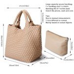 Large Vegan Leather Tote Bag for Women
