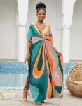 Plus Size Beach Kaftan Maxi Dress Coverup
