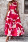 PrettyGarden Women's One-Shoulder Floral Maxi Dress