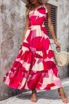 PrettyGarden Women's One-Shoulder Floral Maxi Dress