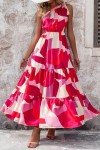 PrettyGarden Women's One-Shoulder Floral Maxi Dress