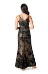 Sharon Bodycon Maxi Dress in Brushed Gold
