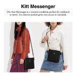 COACH Black Cross Grain Leather Kitt Bag