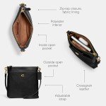 COACH Black Cross Grain Leather Kitt Bag
