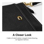 COACH Black Cross Grain Leather Kitt Bag