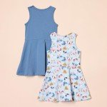 Girls' Knit Sleeveless Tank Play Dress Set