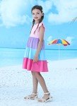 Cute Little Girl's Tiered Summer Swing Dress