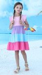 Cute Little Girl's Tiered Summer Swing Dress