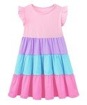Cute Little Girl's Tiered Summer Swing Dress