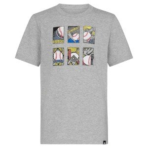adidas Boys' Heather Grey Graphic Tee