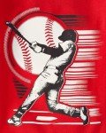 Boys' 100% Cotton Baseball Pajama Set, 2 Piece