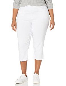Briggs New York Plus-Size White Capri Pants