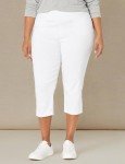 Briggs New York Plus-Size White Capri Pants
