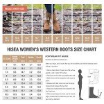 HISEA Women's Embroidered Cowboy Boots - Pointy Toe